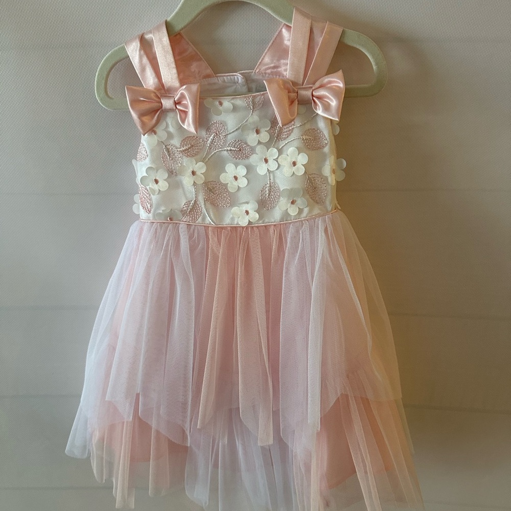 Jona Michelle Light Pink Floral Dress
